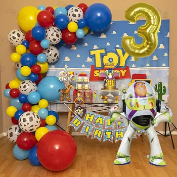 1 комплект Голям Размер 3D Балон Buzz Lightyear Бъз L ' eclair Air Globo Детска играта на Играчките на Тема Рожден Ден Детски Душ Декорация на Дома