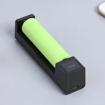 1 Слот зарядно устройство за батерии 18650 led интелигентна бързо зареждане на USB перезаряжаемое литиевое зарядно устройство, зарядно устройство поставка