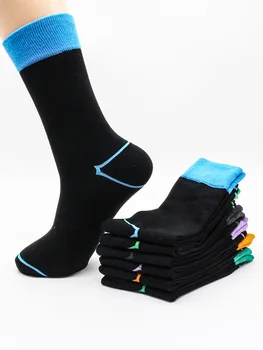 10 чифта нови мъжки къси чорапи от бамбуково влакно, модни стръмни дишащи ежедневни черни чорапи, трендови неутрални дълги чорапи, големи размери 38-46