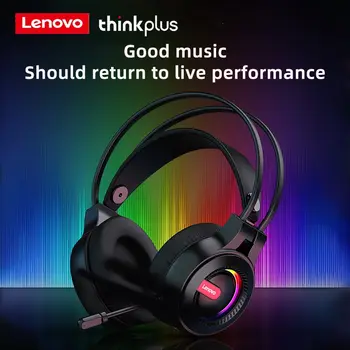 100% Оригинални игрални слушалки Lenovo G80 с шумопотискане, жични слушалки, спортни слушалки