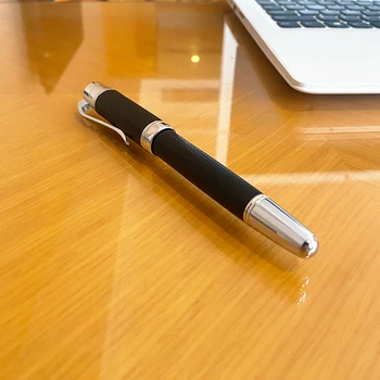100% чисто нов Луксозен черен класически перьевой топка Химикалка химикалка за подпис офис ученически пишещи средства канцеларски материали 58859