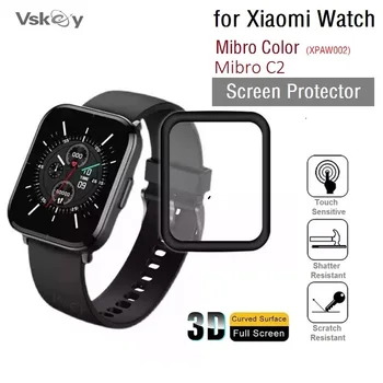 100ШТ 3D Заоблена Мека Защитно фолио за екрана Xiaomi Mibro Color Smart Watch С Пълно Покритие Против Надраскване Защитно Фолио за Mibro C2