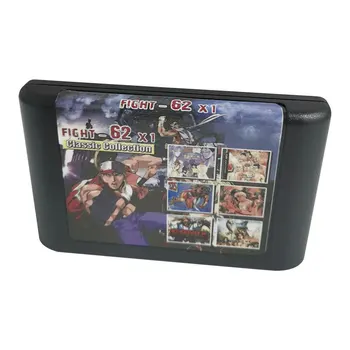 16-Битов Игри Card касета MD - Fight 62 в 1 Genesis Multicart за Класическата Оригинална конзола Mega Drive | Region Free