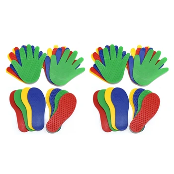 16 двойки на ръцете и краката Слот 4 цветни играчки за деца подложка за скачане Спортна мускулатура игри подпори на закрито и на открито