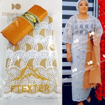 2,5 + 2,5 ярд сухи дантелен тъкани 2022, висококачествено сенегальское африкански сватбена рокля, конфедерация на завесата, сухи дантелени тъкани