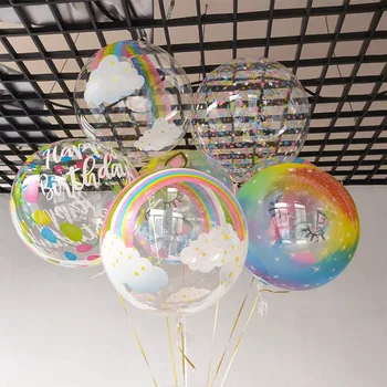 2 елемента 20-инчов прозрачен модел балон Bobo без бръчки, прозрачен балон Globo, рожден ден, сватба бижута, аксесоари за къпане на бебето