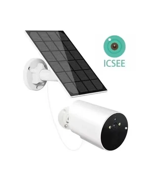 2-Мегапикселова IP камера със слънчева батерия 1080P, приложение ICSEE, ниска консумация на енергия, пълноцветен домофонна система за домашна сигурност, следи бебето