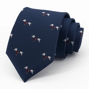2021 Маркова Новост Високо Качество на 8 см Широк Бизнес Вратовръзка За Мъжете Модни Официални Куче Жакард Мъжка Вратовръзка Вечерни Свадебн