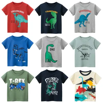 2022 Летни детски блузи с герои от анимационни филми, дрехи за деца, тениска с къс ръкав за момчета, детски hoody, детски памучен облекло, тениски за момчета