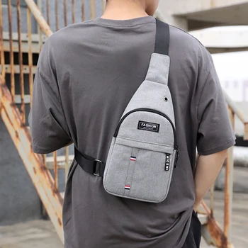 2023 Модни нагрудная чанта Нов мъжки проста найлон водоустойчива чанта през рамо с едно рамо
