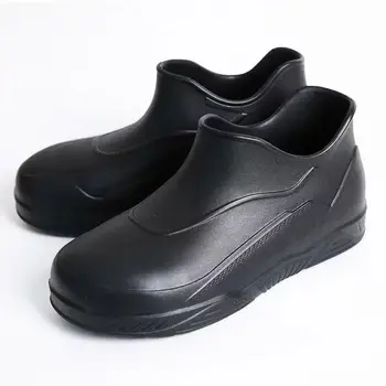 2023 Нова Дамски Мъжки обувки, готвачи, Кухненски обувки, Противоударная Нескользящая Водоустойчива Работна обувки от EVA с високо берцем, Мъжки Градински сабо, Непромокаеми обувки