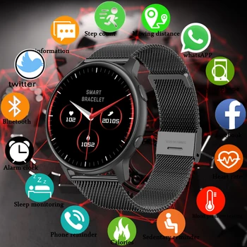 2023 Новите Смарт Часовници за Мъже С Пълен Сензорен Екран Спортни Фитнес Часовник е Водоустойчив IP67 Bluetooth За Android и ios smartwatch Мъжки + кутия
