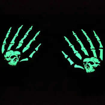2023 Хелоуин, Илюзорен ден, ръкавица с черепа, светещ декоративна ръкавица със сензорен екран, вязаная магическа ръкавица с призрачно нокът, ръкавица-призрак