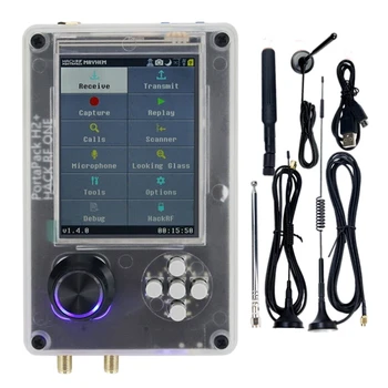 3.2-Инчов Сензорен LCD-дисплей Portapack H2 Аксесоари за радио Радиоприемник 1 Mhz-6 Ghz Антена Честотен Диапазон на Приемане