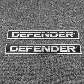 3D алуминиеви автомобилни букви, стикери, стикер за Land Rover Defender RC 110 130 90, главата и предния капак, смяна на лого, аксесоари за подреждане