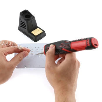 480 ℃ Безжичен поялник с led подсветка Комплект USB акумулаторна литиева батерия на преносим комплект за запояване уреди