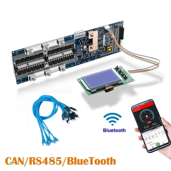 48V 16S 200A BMS С Bluetooth CAN CAN RS485 към инвертору RS485 за връзка между успоредни пакети или BMS и PC