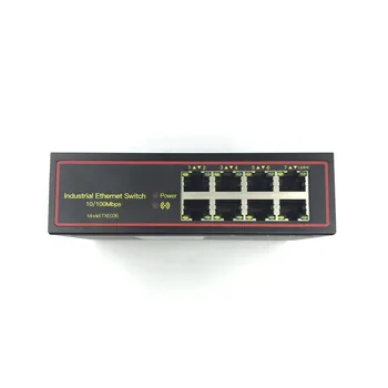 5 В-58 На 8-портов 10/100 М DIN-Рейк Вързани промишлени Комутатори Ethernet 8-портов Ethernet switch