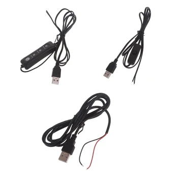 5V USB САМ запояване на захранващия кабел с за 5V led крушки Вентилатори камера P8DC