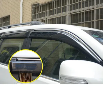 6 бр. дефлектор страничен прозорец за Toyota Land Cruiser PradoFJ150 2010-2020 Вятърни щитове за Защита от слънце и дъжд