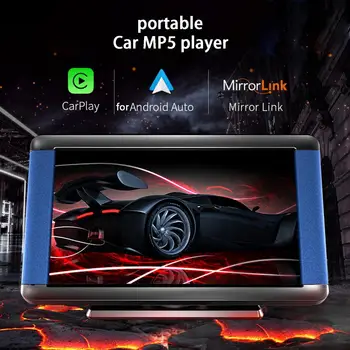 7-инчов сензорен радиото в автомобила Безжичен CarPlay Автомобилен мултимедиен плеър MirrorLink FM-приемник за Volkswagen Nissan Audi Benz Ford