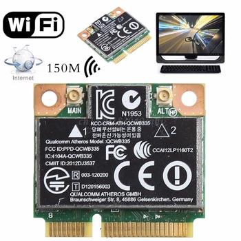 802.11 b/g/n WiFi и Bluetooth 4.0 Безжична Половината мини-карти на PCI-E За HP Atheros QCWB335 AR9565 СЕП 690019-001 733476-001