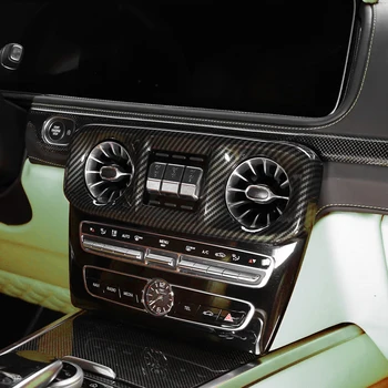 ABS Въглеродни Влакна, Централна Конзола Климатик отдушник Изходна Рамка на Кутията Етикети Покритие За Mercedes Benz G Class W463 2019-2021