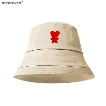 Ami Висококачествена шапка за басейна, мъжки луксозен дизайн с медал на любовта, новият годишен продукт, шапка-пуловер, солнцезащитная шапка унисекс, Ami Mz01