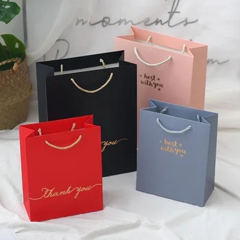 AVEBIEN Прости Букви топъл Печат Преносима Чанта С Хартия за Опаковане на Подаръци Чанта Събитие Вечерни Аксесоари торбички за опаковане на