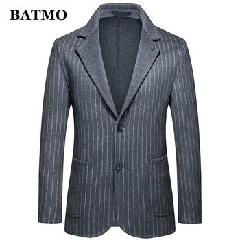 BATMO 2020, ново записване, есента мъжки ежедневни шарени блейзър от висококачествена вълна, мъжки вълнени якета, големи размери M-XXXL 2067