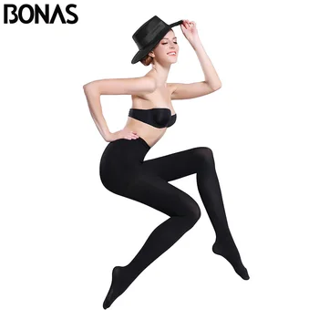 BONAS 80D, дамски пролетни чорапогащи, высокоэластичные есенни чорапогащи, дамски тънък безшевни женски цветни чорапогащи, Collant Femme със защита от куката