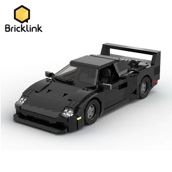 Bricklink Творчески Экспретный Технически Автомобил MOC Ferraried Speed Champion F40 Градски Супер Спортен Автомобил градивните елементи на Играчки Подарък 10248