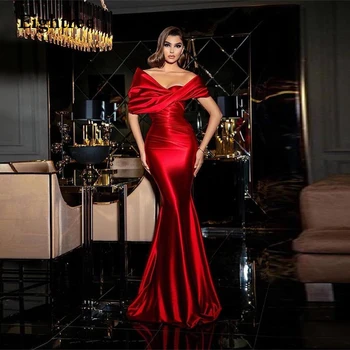 Eightree вино-червено вечерни рокли Арабия с открити рамене Русалка Dubia вечерна рокля за бала 2022 вечерни рокли Vestidos