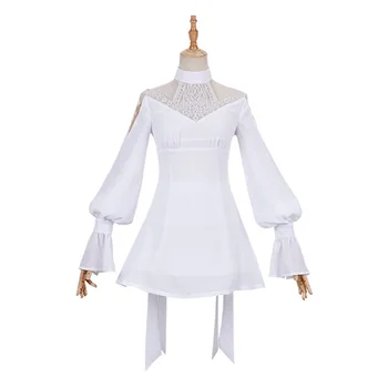 FF14, костюм за cosplay Ryne Minfilia, бяло сладко дантелено рокля, костюми за Хелоуин, кралят костюм
