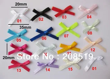 FZ0051, лента с ширина 3 мм, панделки, разноцветни 500 бр./лот, декоративни детайли, за scrapbooking, аксесоари за детски дрехи