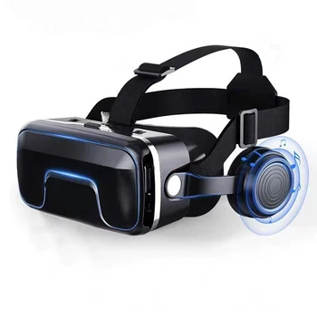G04EA 7-то поколение, 350-цолови очила за виртуална реалност с по-голям екран, лидер на играта в 3D виртуална реалност, слушалки, цифрови очила