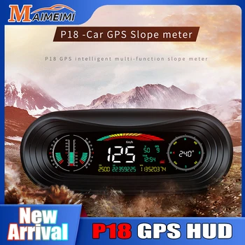 HD HUD Централен Дисплей P18 Автомобилен GPS за Измерване на наклон 4x4 Инклинометр Офроуд Цифров Сигнал Скорост Прилича на Автомобилна Интелигентна Система За Всички Автомобили