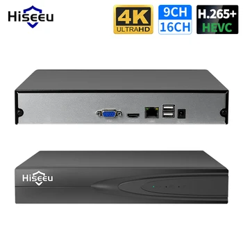 Hiseeu H. 265 + IP ВИДЕОНАБЛЮДЕНИЕ Камера за Видеонаблюдение NVR Видео Аудио Рекордер 8CH 16CH 32CH 4K 8MP 5MP 4MP предложението за Откриване на Метал