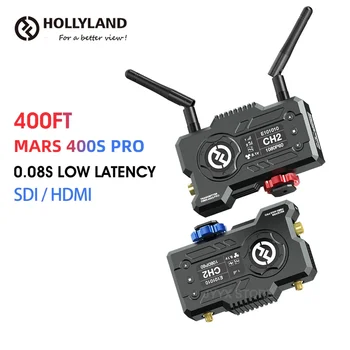 Hollyland Mars 400S Pro 400ft SDI, HDMI-съвместима Безжична Система за Пренос на видео Предавател-Приемник 1080p за Директно излъчване