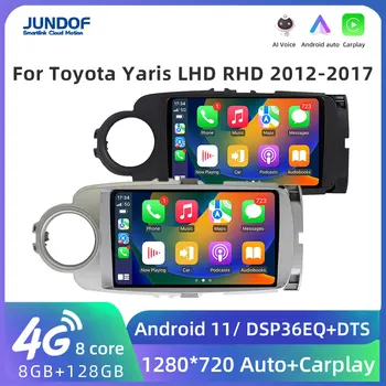 Jundof Автомобилното Радио Авторадио Android 10,0 За Toyota Yaris 2012-2017 GPS Навигация Мултимедиен Плеър Carplay Стерео 2 Din DVD HU
