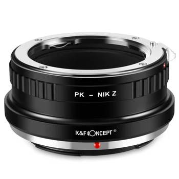 K& F Concept Нов Адаптер за обектив с затваряне на Pentax PK към Nikon Z6 Z7 Адаптер За Закрепване на Камерата Подмяна на Медни Аксесоари за slr