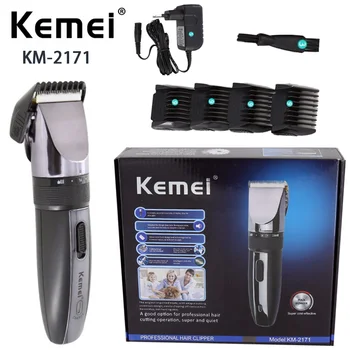 Kemei KM-2171, хит на продажбите, керамични режещата глава, ръководство за употреба за зареждане на висока мощност, за мъже с професионална машина за рязане на коса