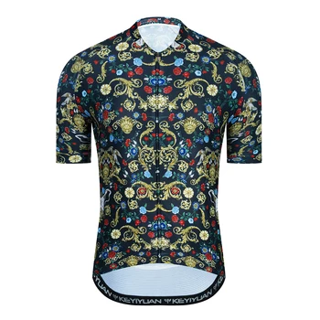 KEYIYUAN/ мъжки блузи от джърси за велоспорта, лятна дишаща велосипедна облекло с къси ръкави, дрехи за планински велосипед, тениска, за планински велосипед, майо, Вело