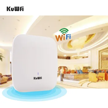 KuWFi 1200 Mbps Wi-Fi Рутер, Вътрешна, Безжична Таван Точка за Достъп на Безжична точка за достъп, Управлявана от Потолочным стена До 32 потребители С 48 POE