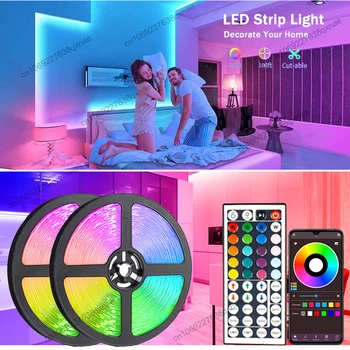 Led Лента SMD5050 Цвят RGB Led Лента Bluetooth Управление на Ледени Светлини Подсветката на Телевизора Led Светлини за стая 1-5 m 10 m 15 m 20 m 30 m