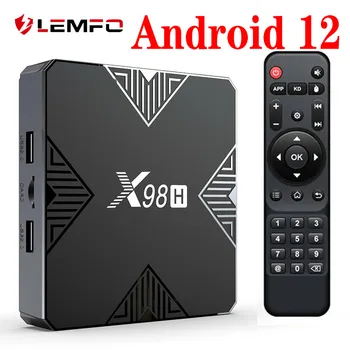 LEMFO tv box Android 2023 X98H Allwinner H618 Четириядрен Android 12 Smart TV BOX BT5.0 Wifi 2,4 G 5G 4K мултимедиен плейър Телеприставка