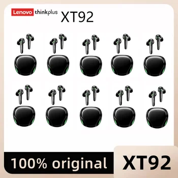 Lenovo XT92 безжични слушалки Bluetooth стерео с led подсветка, слушалки за геймъри, слушалките с шумопотискане, с ниска латентност, 5/10 бр. на едро