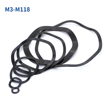 M3-M118 Вълна шайби от черна въглеродна стомана, перални с три върхове на вълните, вълните шайби