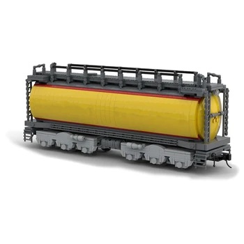 MOC товарен вагон GTEL 8500 танкер Строителни блокове на пистата влак модел автомобил комплекти тухли Vehcile играчка за деца подаръци за рожден ден