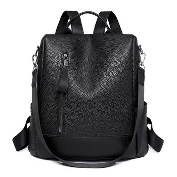 MONNET CAUTHY, нови летни чанти за жените, обикновен син черен сив модерен раница с цип
